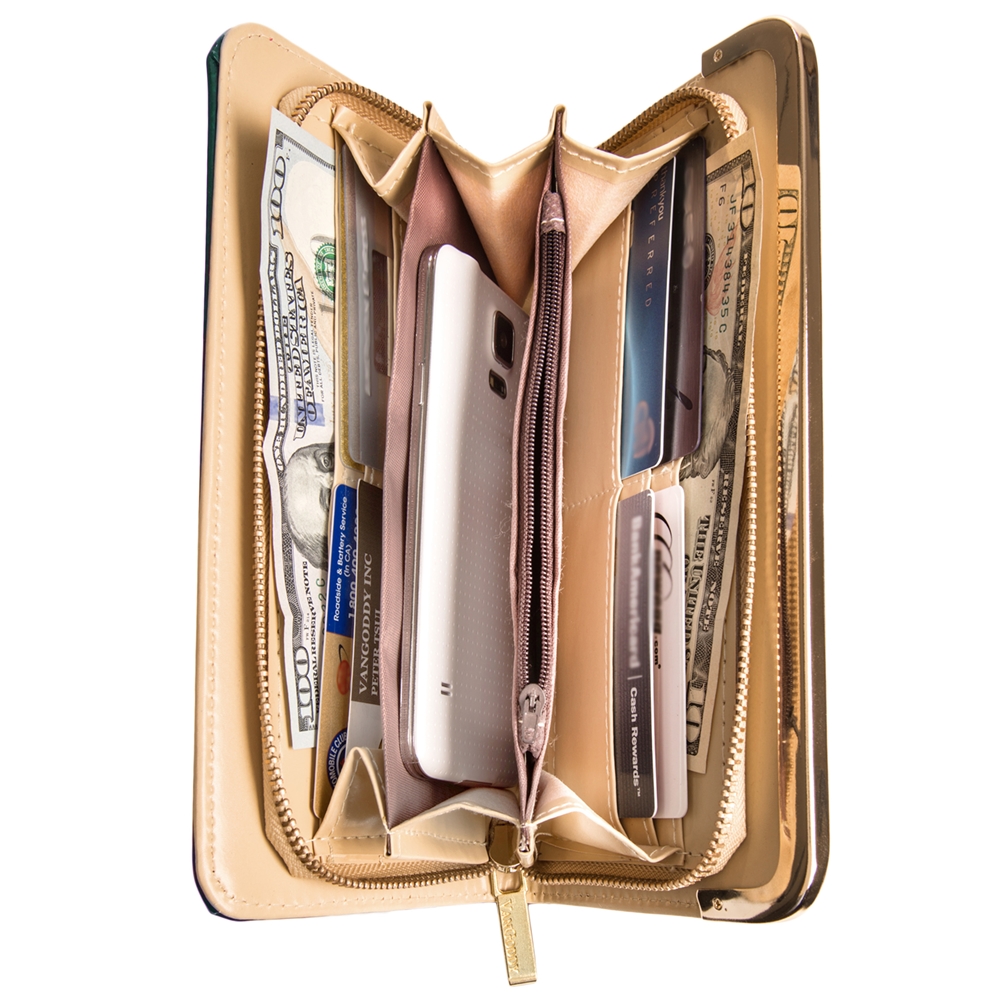 Zippy Lady Wristlet (Aqua)