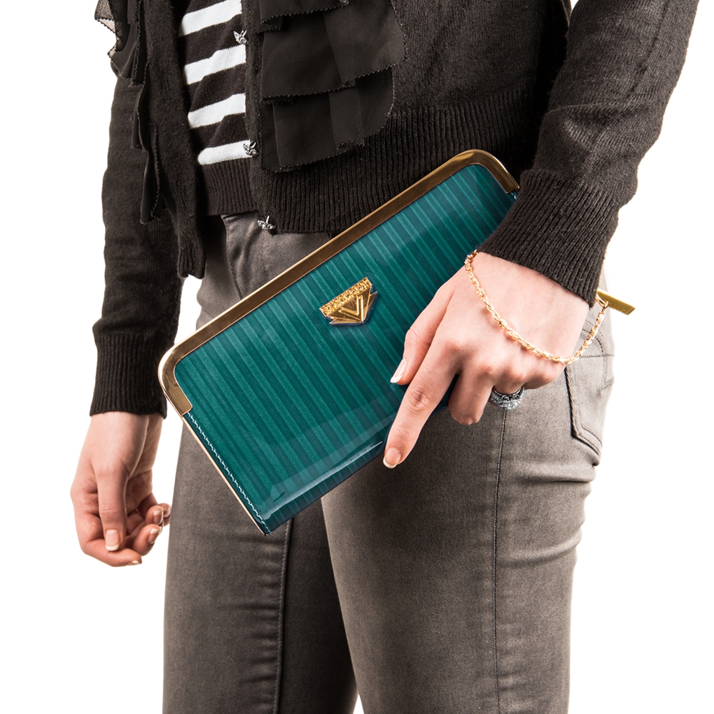 Zippy Lady Wristlet (Aqua)