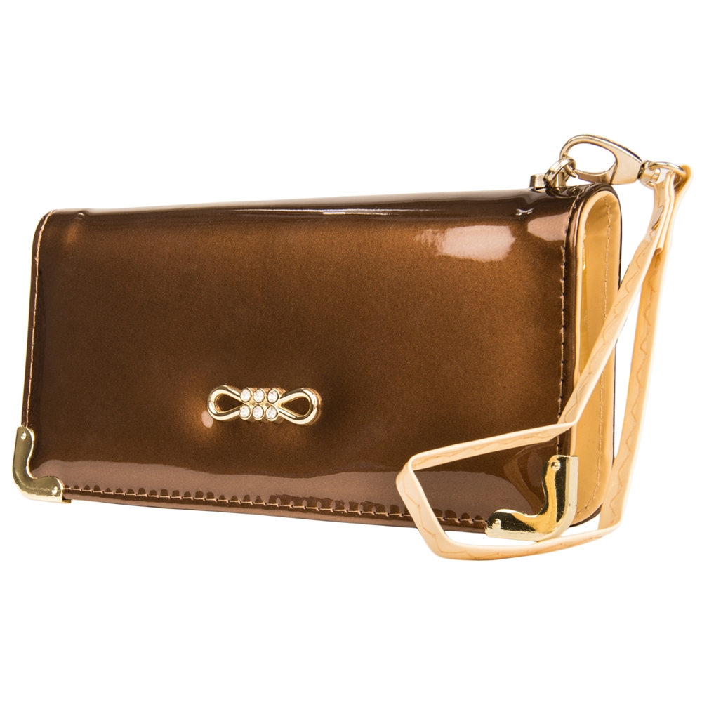 Tory Smartphone Wristlet (Coffee Brown)