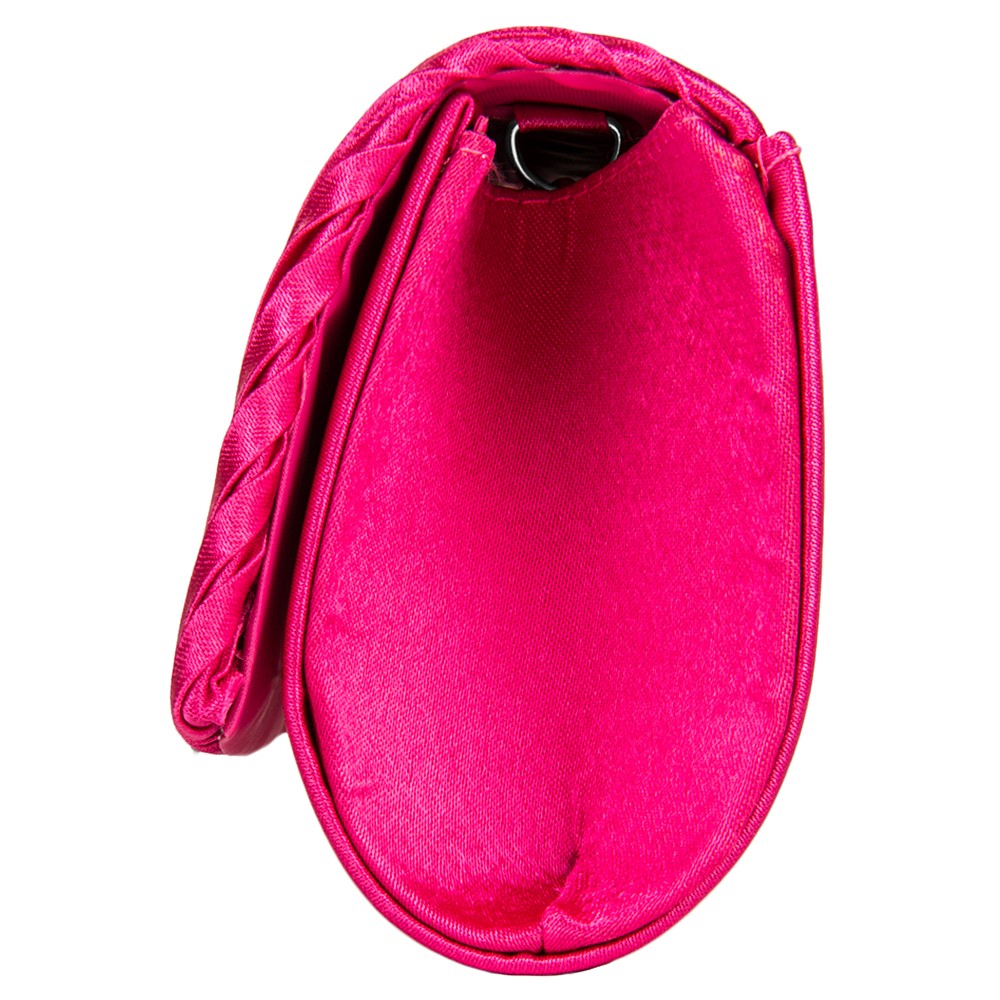 Anna Diamond Clutch  (Magenta)