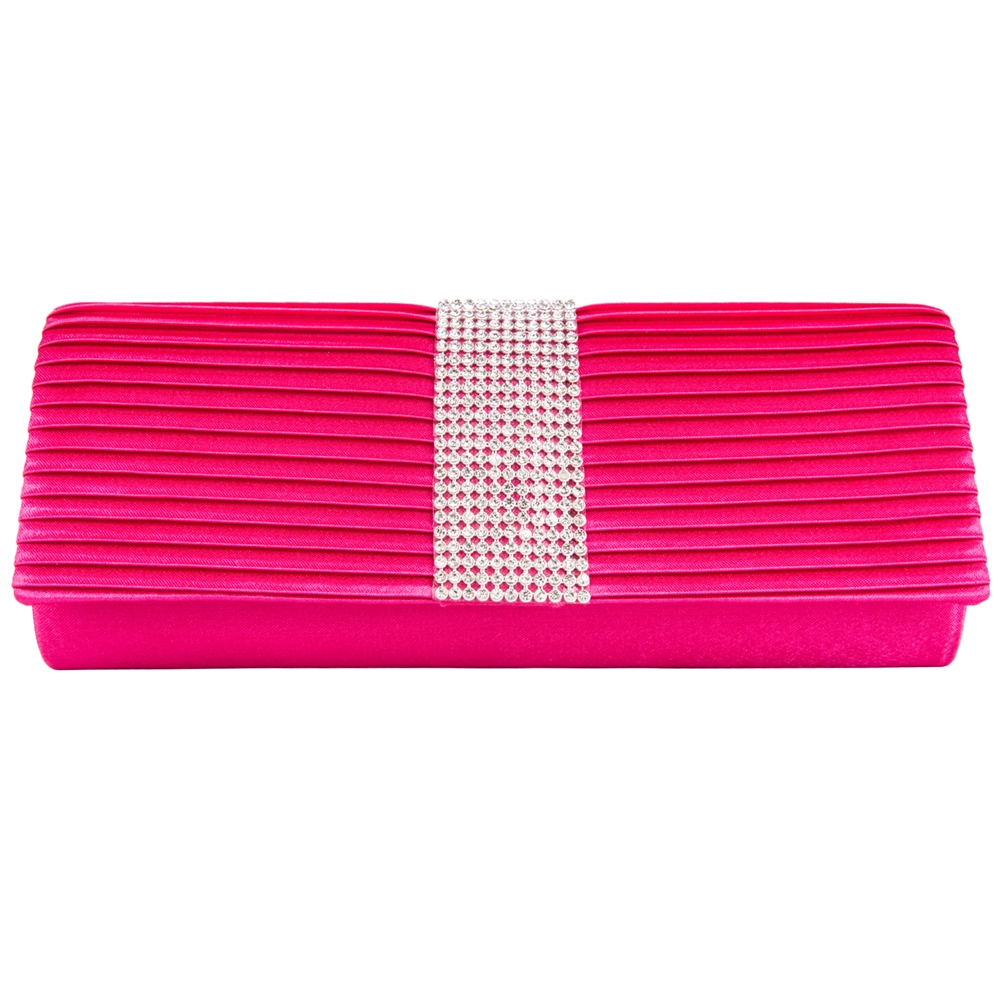 Palki Diamond Clutch (Magenta)