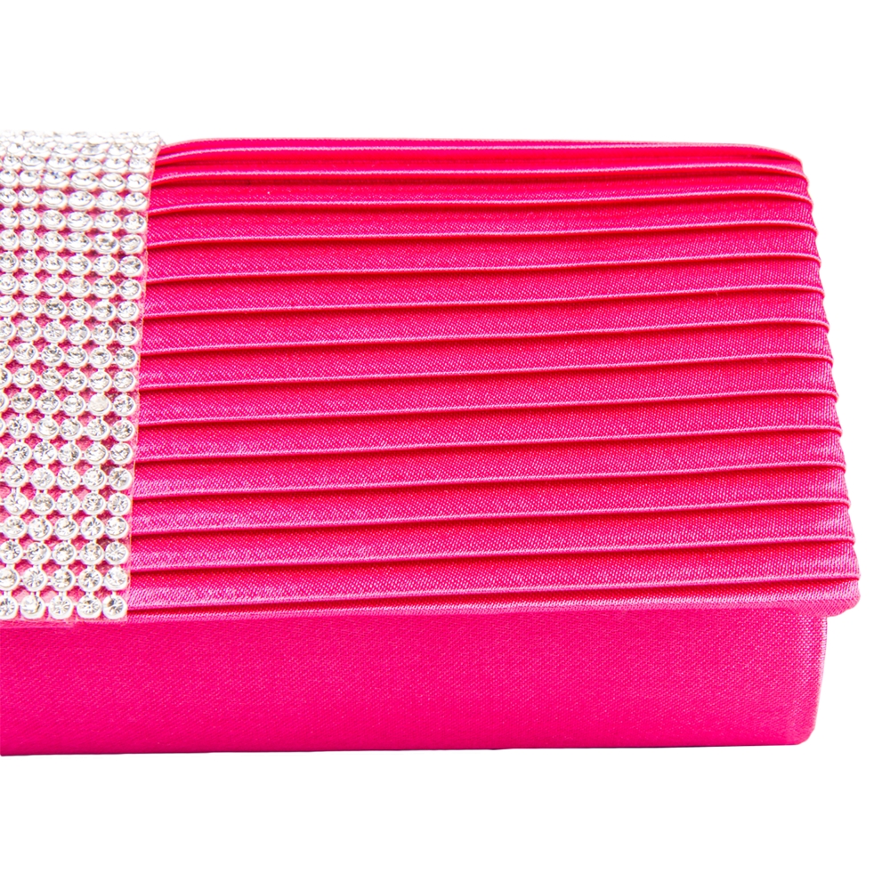 Palki Diamond Clutch (Magenta)