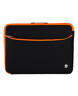 Neoprene Sleeve 17" (Black/Orange Trim) 