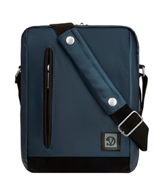 Adler Laptop Shoulder Bag 10.2" (Navy Blue/Black Trim)