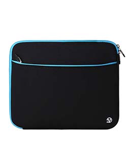 (Black/Blue) Neoprene 12 Laptop Carrying Sleeve                                                                     