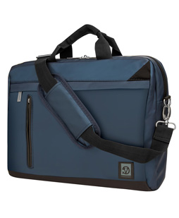 Adler Laptop Shoulder Bag 15.6" (Navy Blue/Black Trim)