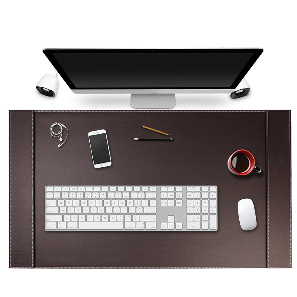 SUM Life Edge Office Desk Pad,34x20 inch, Moca Brown