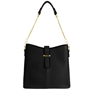 Serena Buckle Bag (Black)