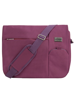 Italey Laptop Messenger Bag (Purple) 